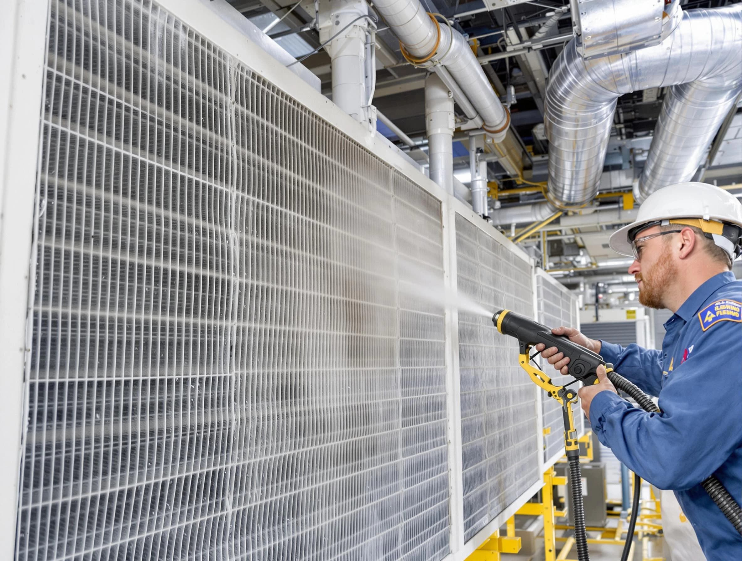 Professional commercial coil cleaning by Conley Air Duct Cleaning in Conley