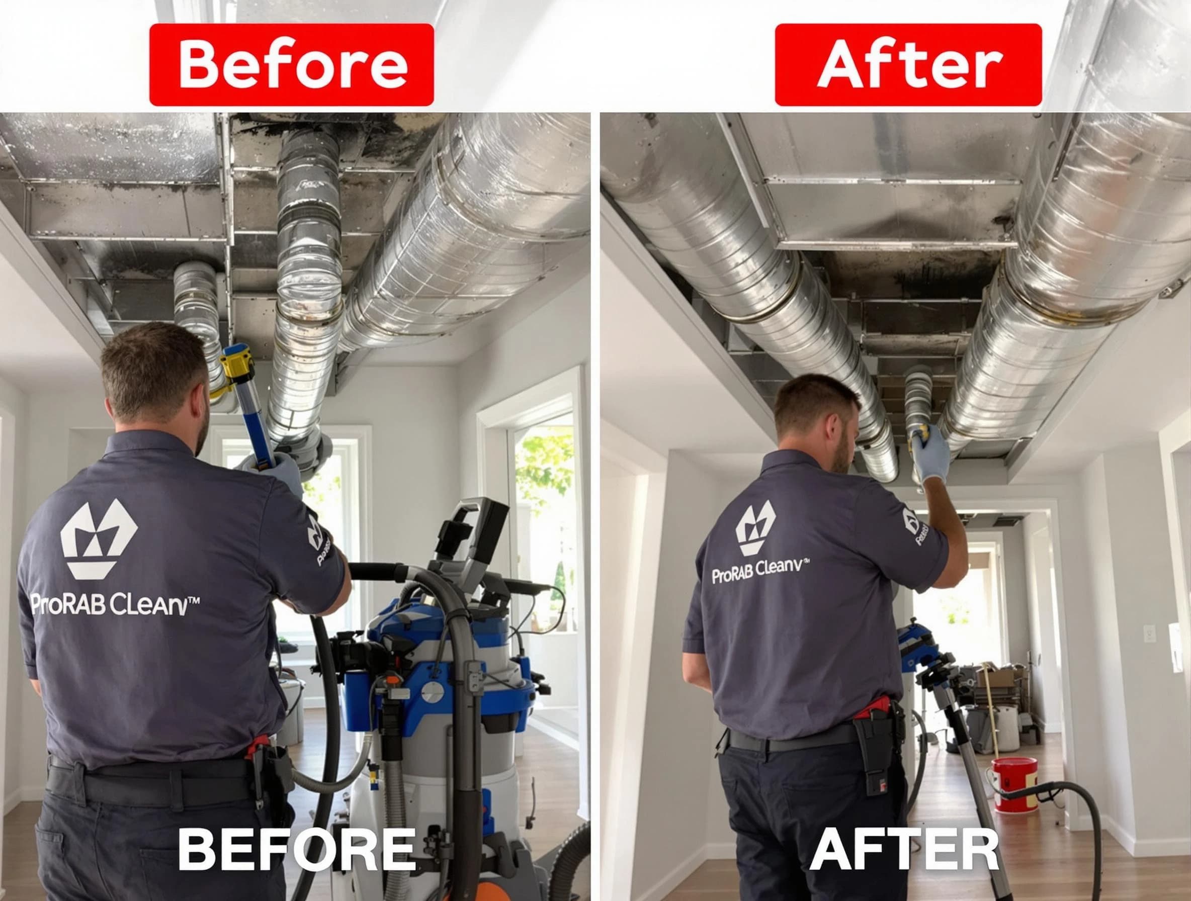 Conley Air Duct Cleaning expert performing thorough residential duct cleaning in a Conley home