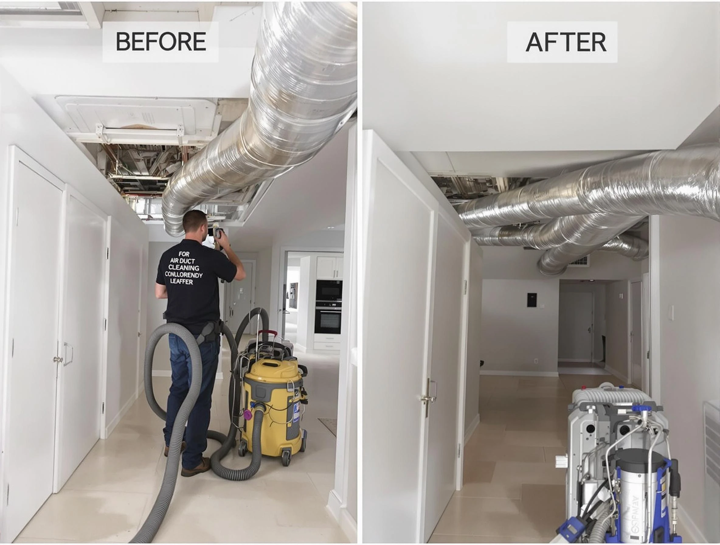 Conley Air Duct Cleaning professional performing thorough air duct cleaning in Conley
