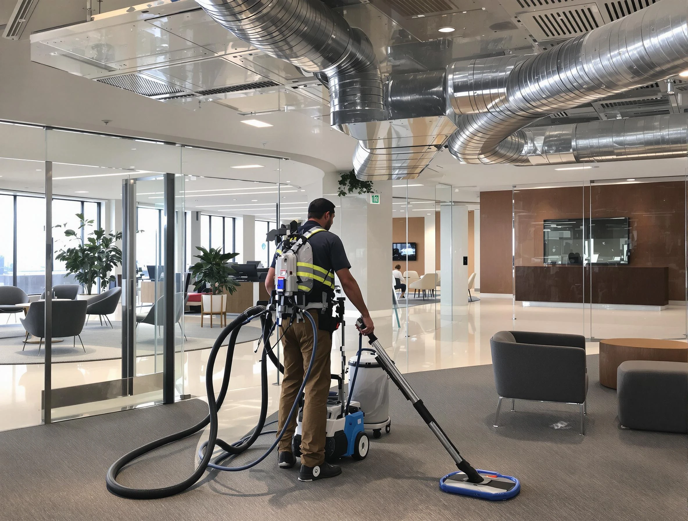Commercial duct cleaning service by Conley Air Duct Cleaning in Conley
