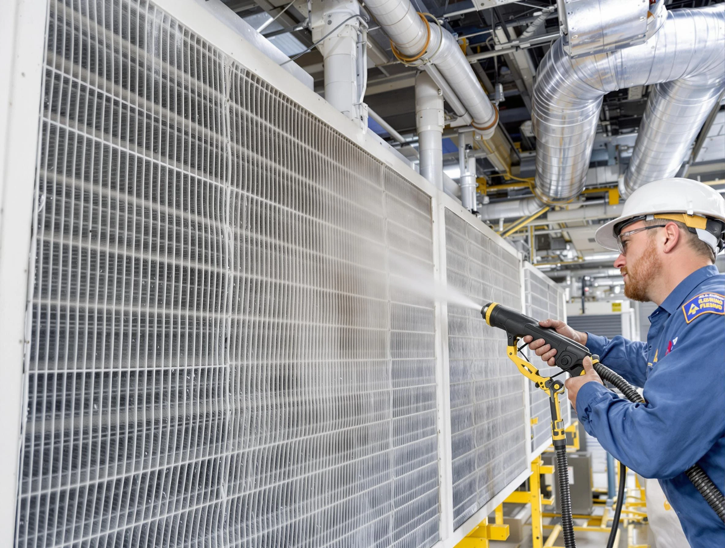 Professional commercial coil cleaning by Conley Air Duct Cleaning in Conley